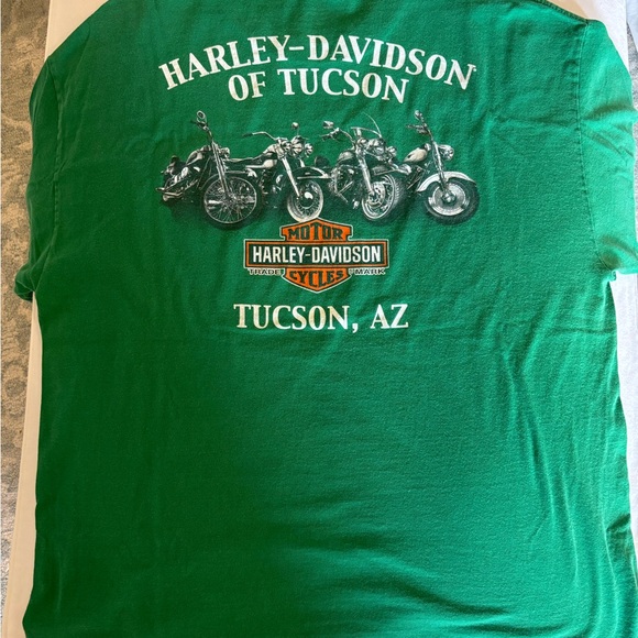 Harley-Davidson Green Men's T-Shirt XL - Picture 2 of 8